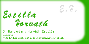 estilla horvath business card